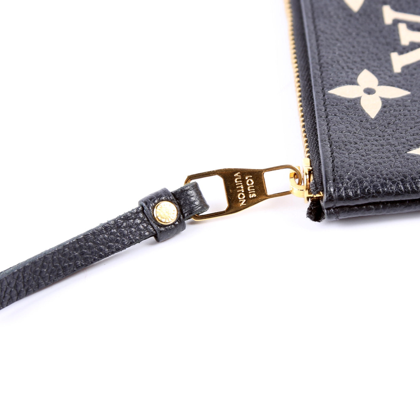 Pochette Cles NM Bicolor Empreinte Black/Cream