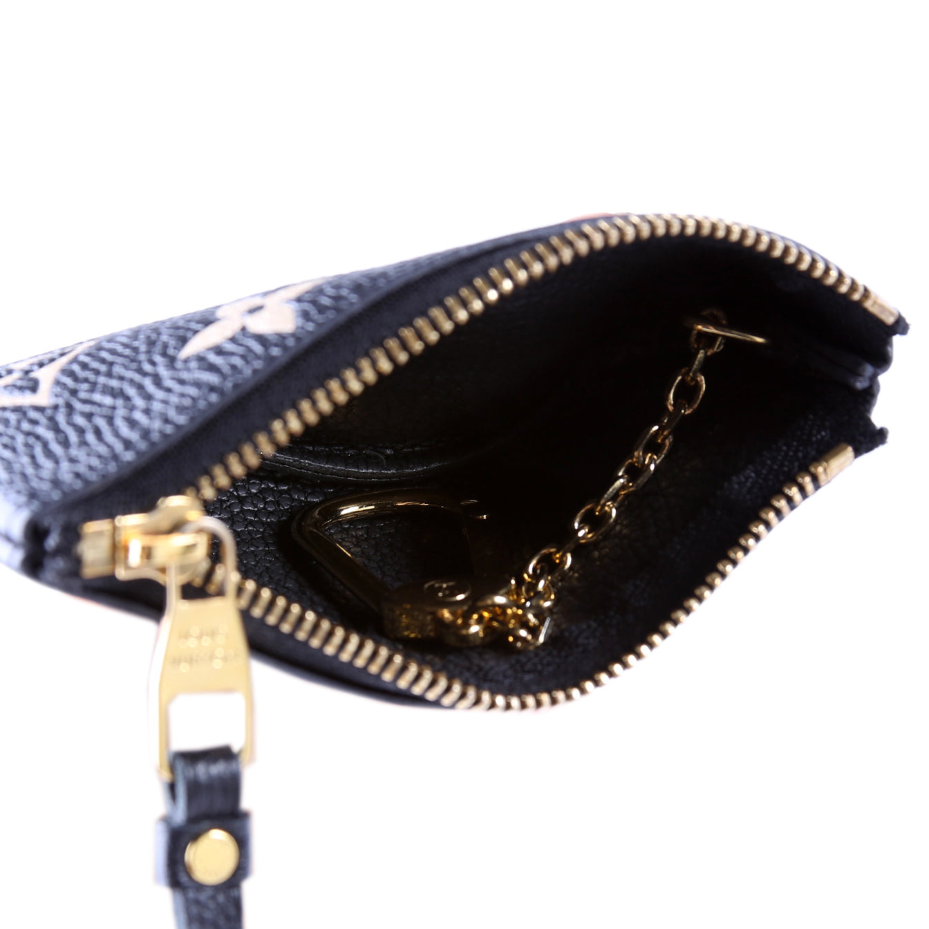 Pochette Cles NM Bicolor Empreinte Black/Cream