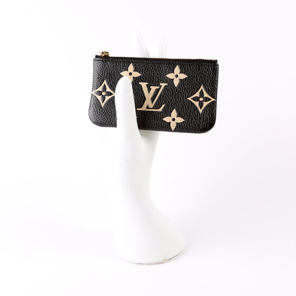 Pochette Cles NM Bicolor Empreinte Black/Cream