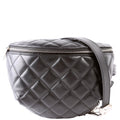 Quilted Uniform Waist Belt Bag Lambskin 29M Black