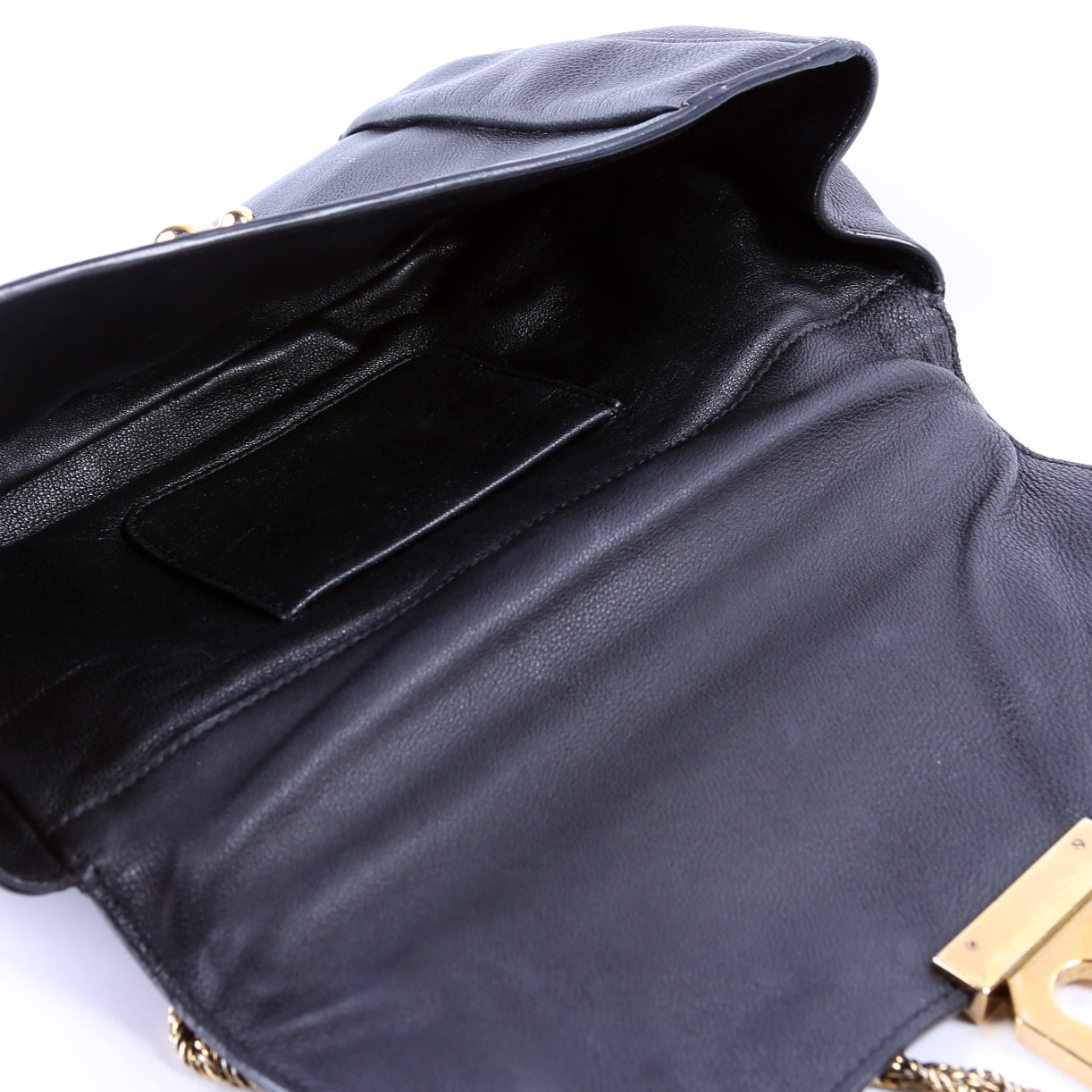 Elsie Leather Shoulder Bag Black