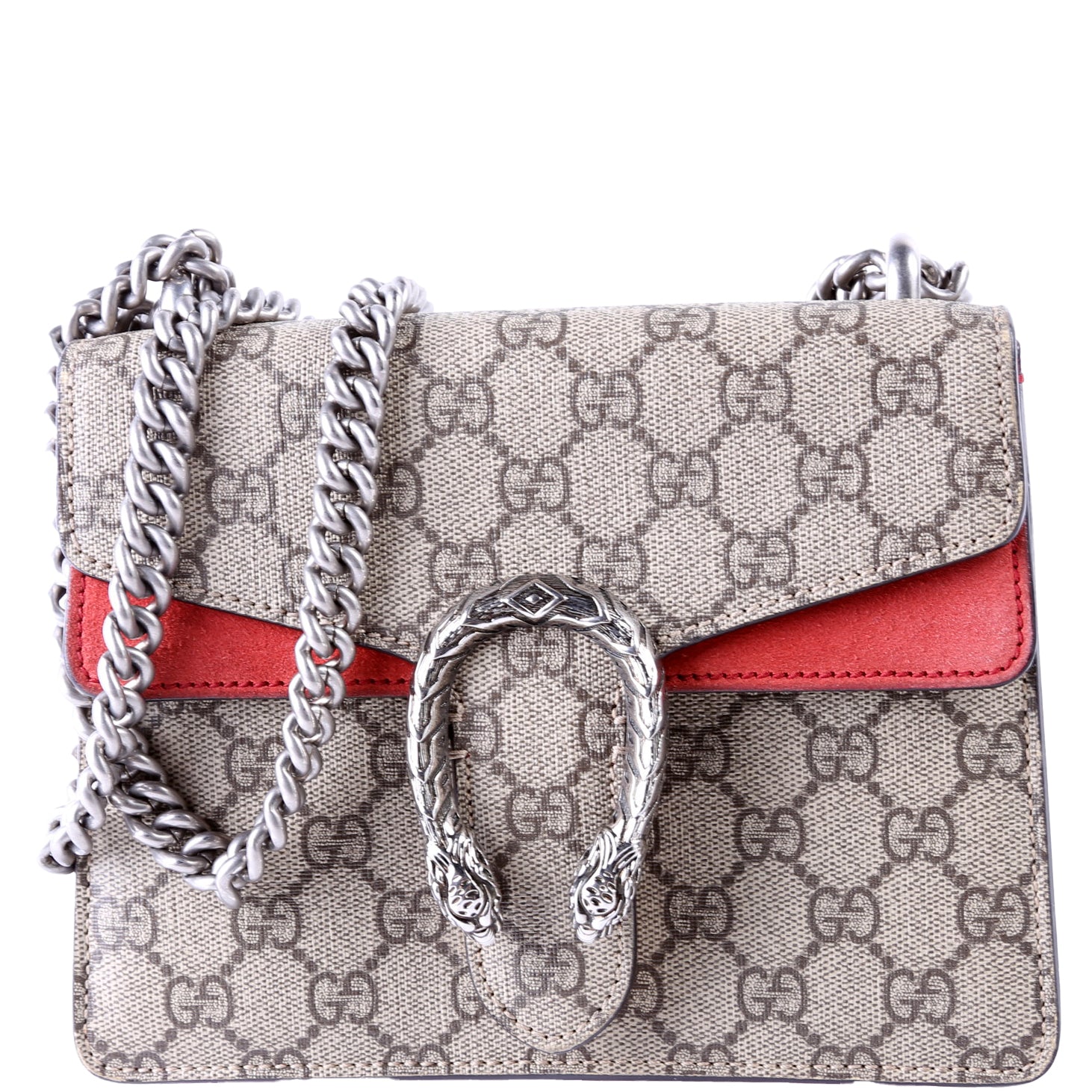 421970 Dionysus GG Shoulder Mini Red