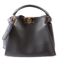 Fendi 8BN302 Peekaboo Essentially Medium Calfskin Black