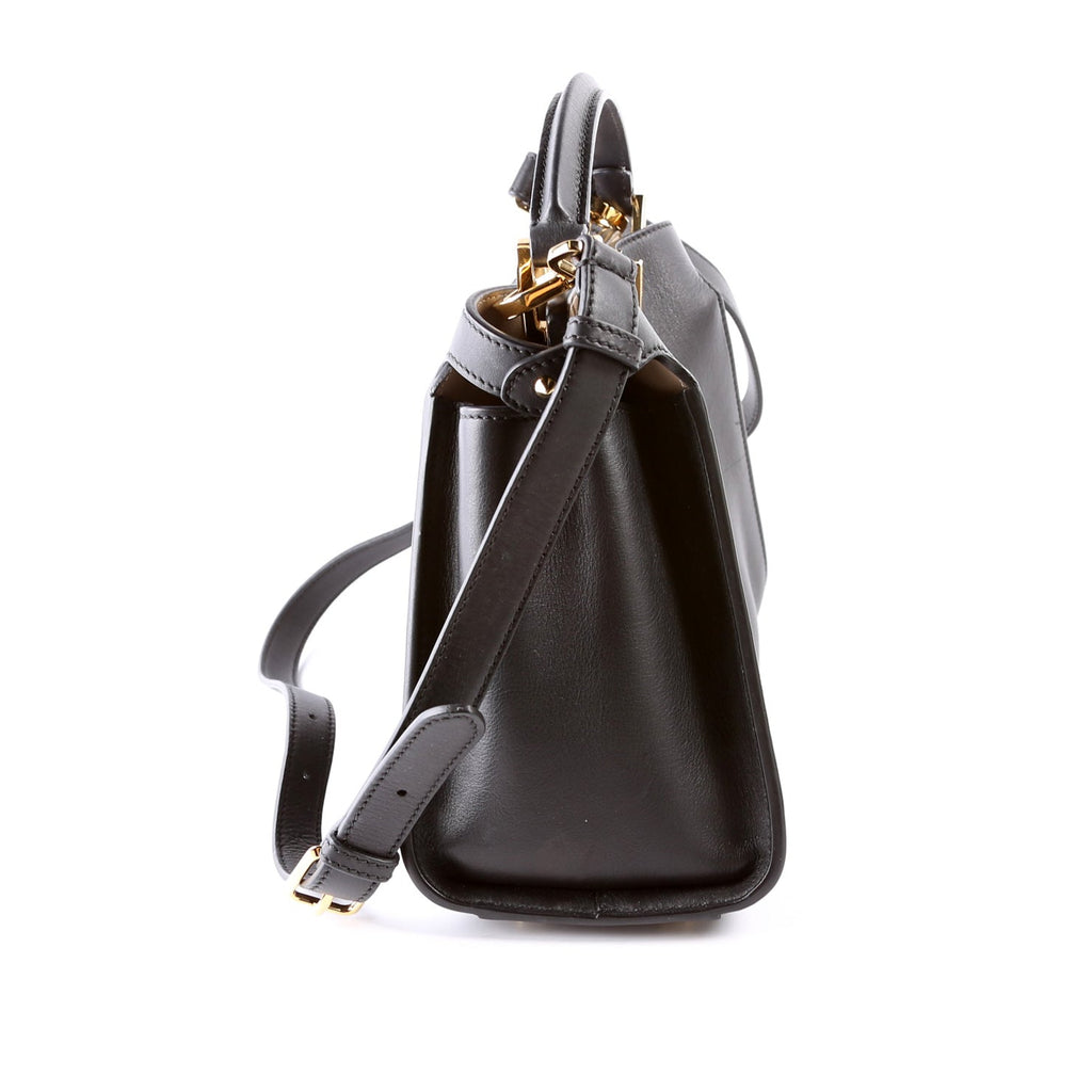 Fendi 8BN302 Peekaboo Essentially Medium Calfskin Black