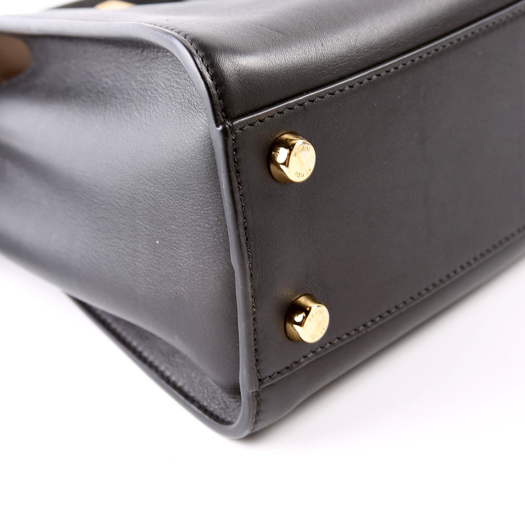 Fendi 8BN302 Peekaboo Essentially Medium Calfskin Black