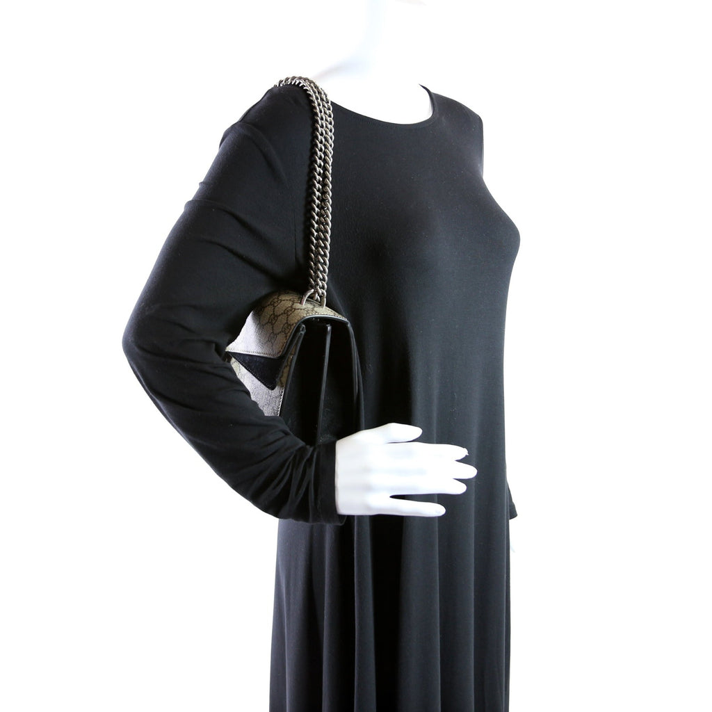 400249 Dionysus GG Shoulder Small Black