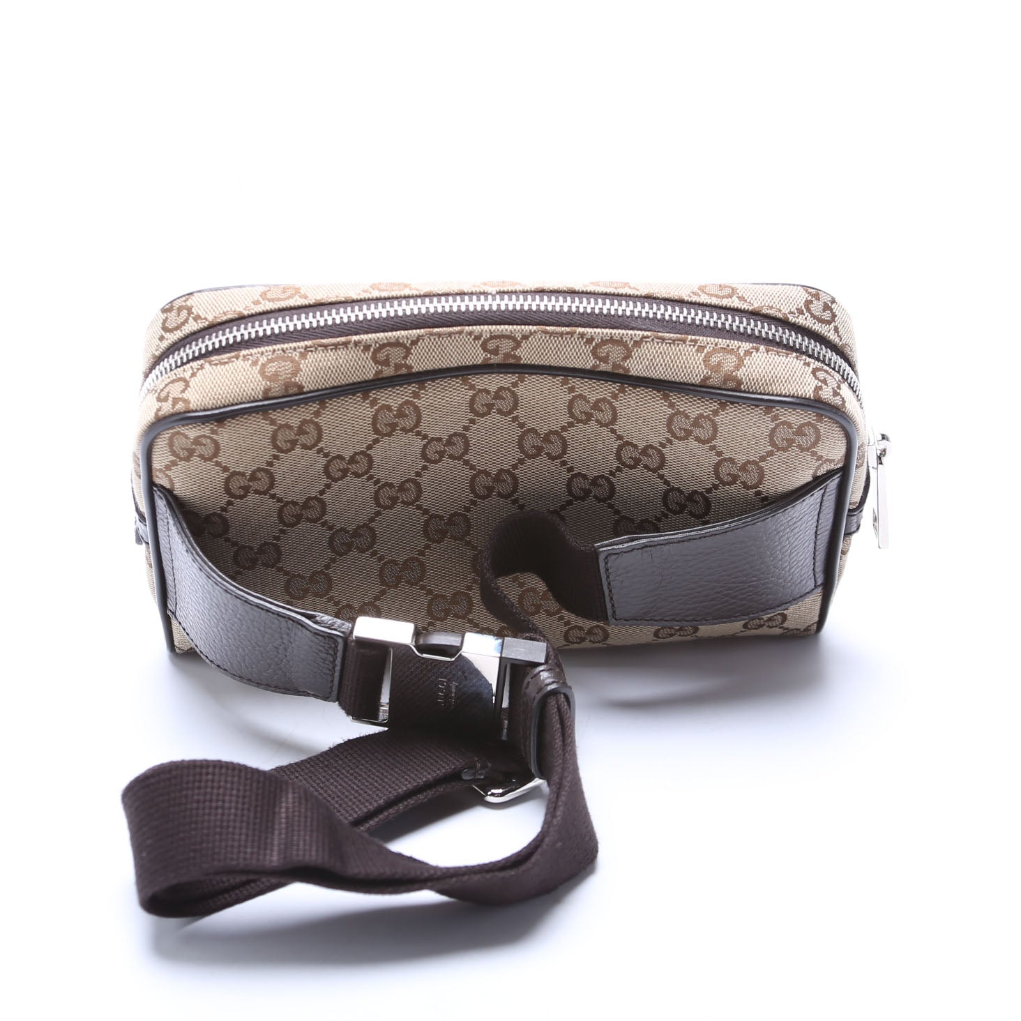 GG Canvas Belt Bag Brown