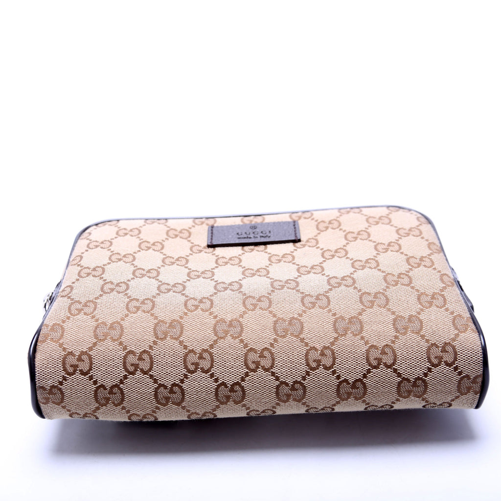 GG Canvas Belt Bag Brown