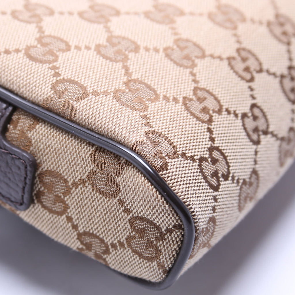 GG Canvas Belt Bag Brown