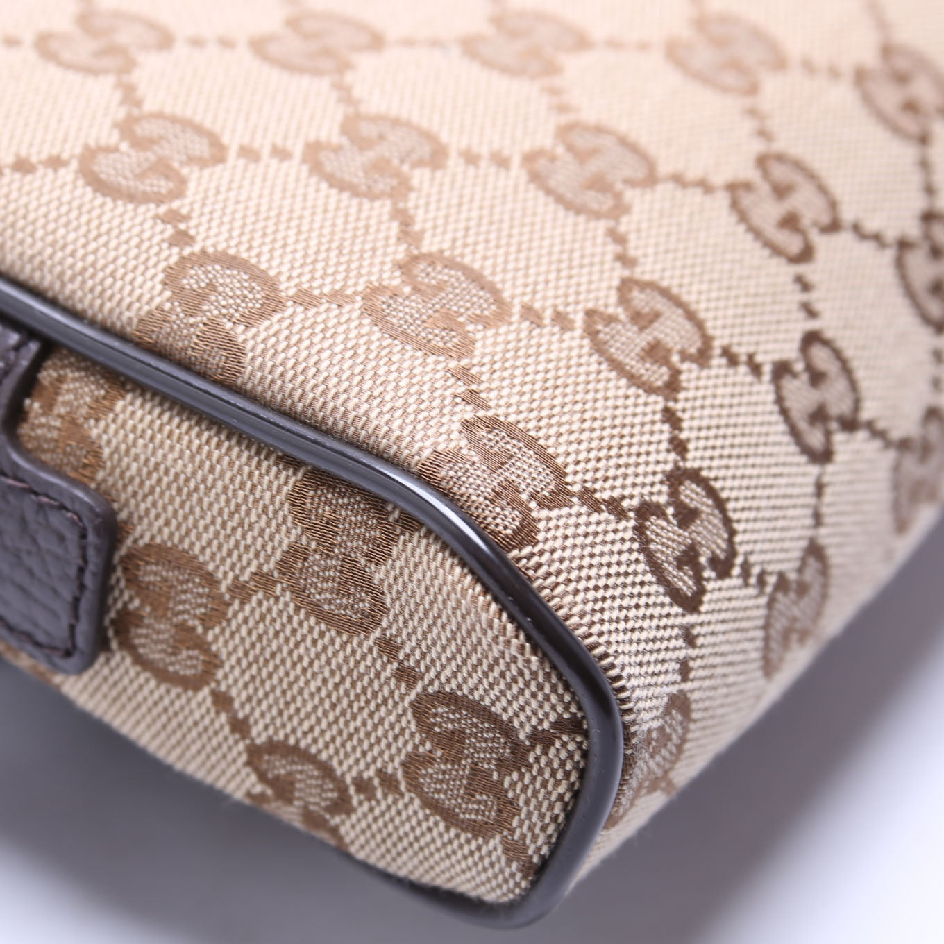 GG Canvas Belt Bag Brown
