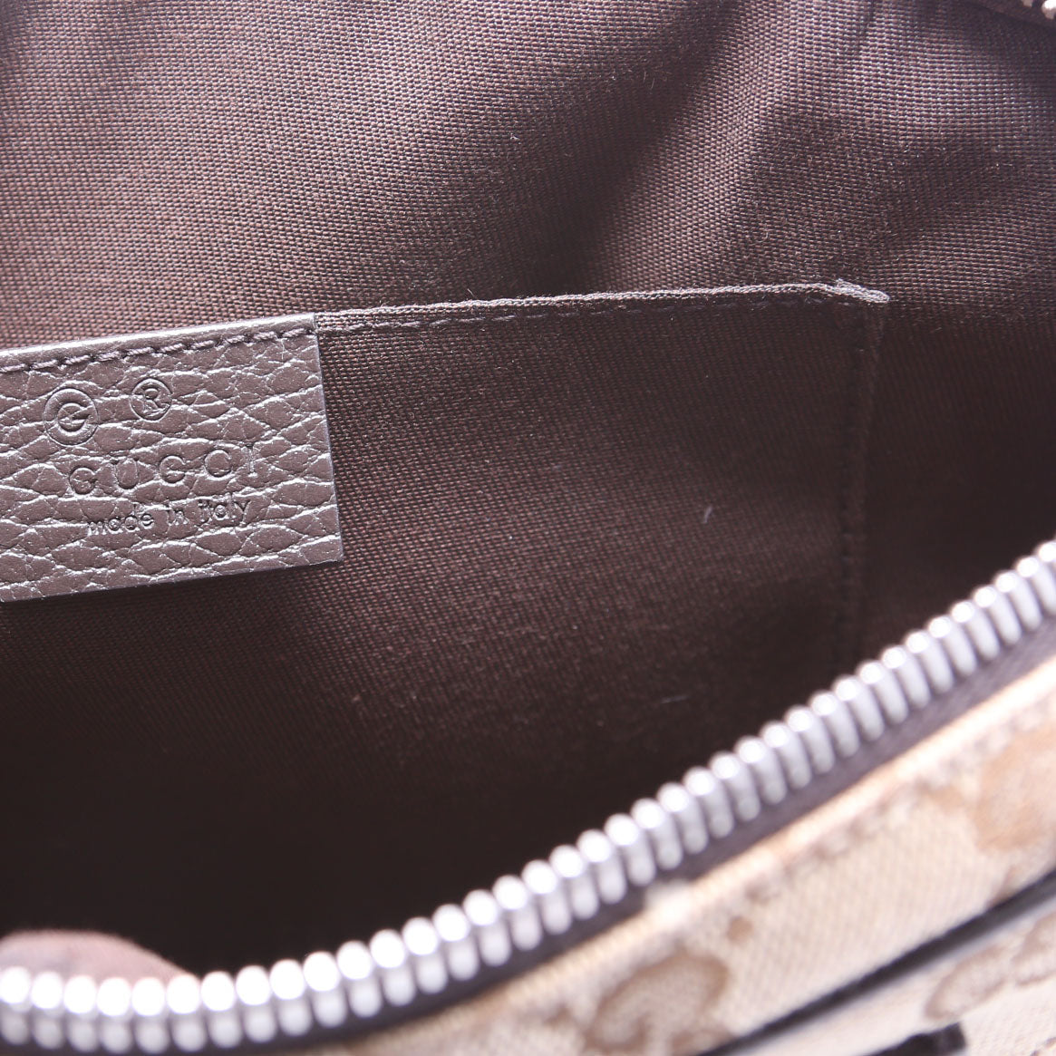 GG Canvas Belt Bag Brown
