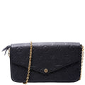 Pochette Felicie Empreinte Black