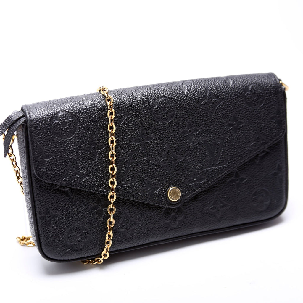 Pochette Felicie Empreinte Black