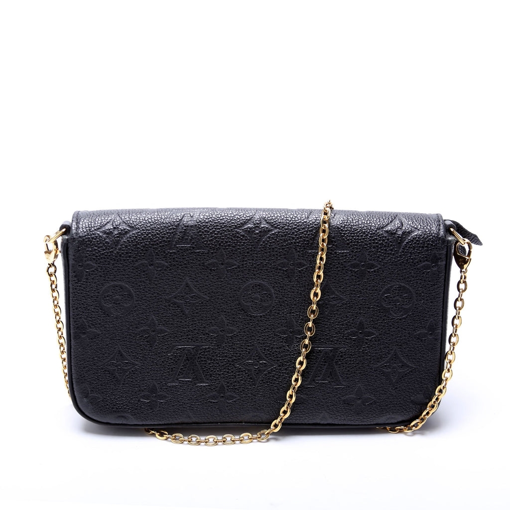 Pochette Felicie Empreinte Black