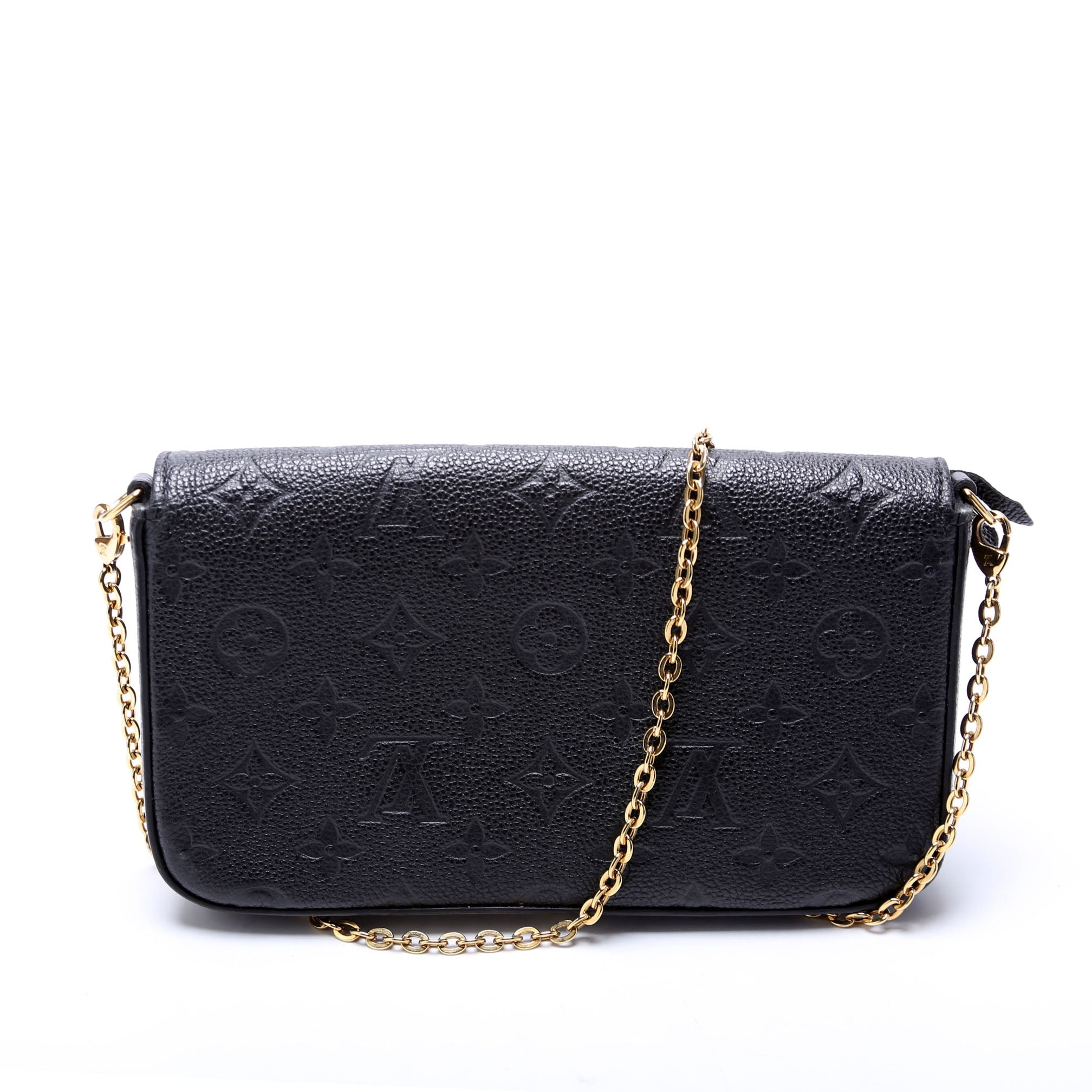 Pochette Felicie Empreinte Black