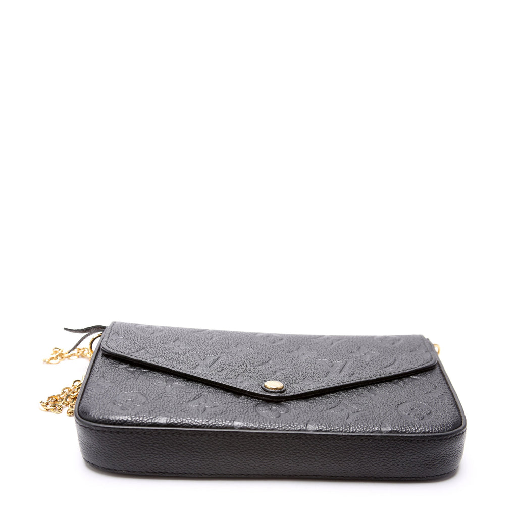 Pochette Felicie Empreinte Black