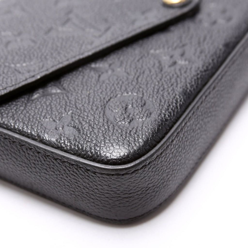 Pochette Felicie Empreinte Black