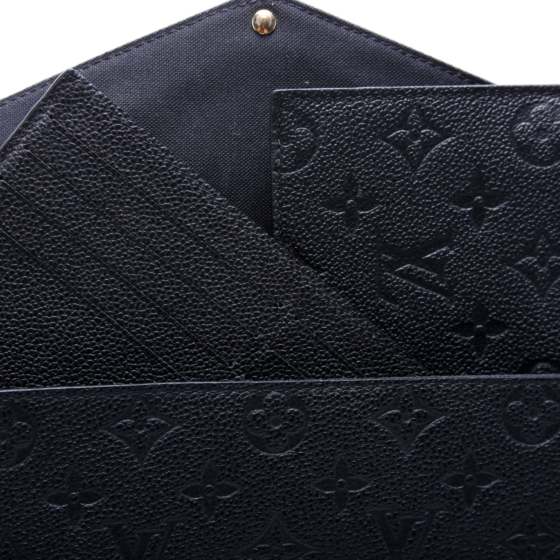 Pochette Felicie Empreinte Black