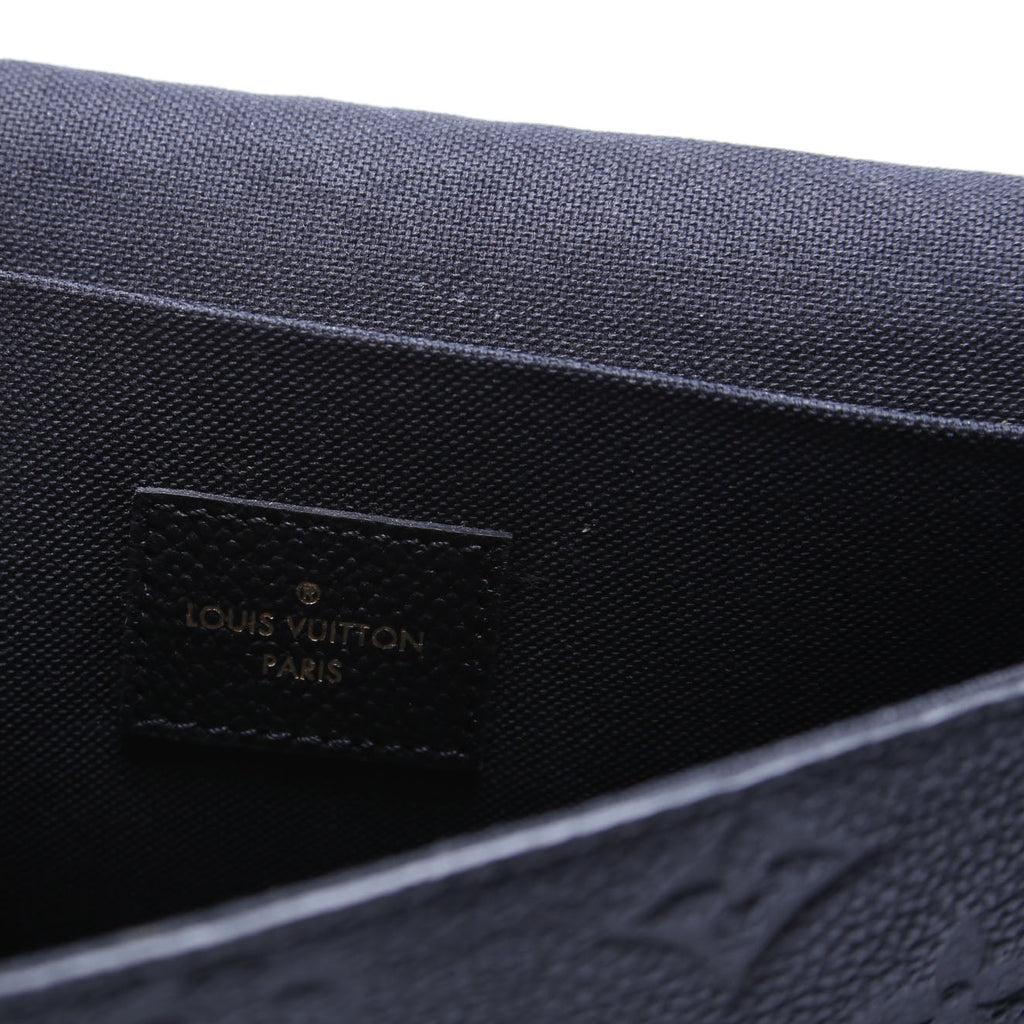 Pochette Felicie Empreinte Black