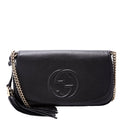 336752 Soho Chain Crossbody Medium Black