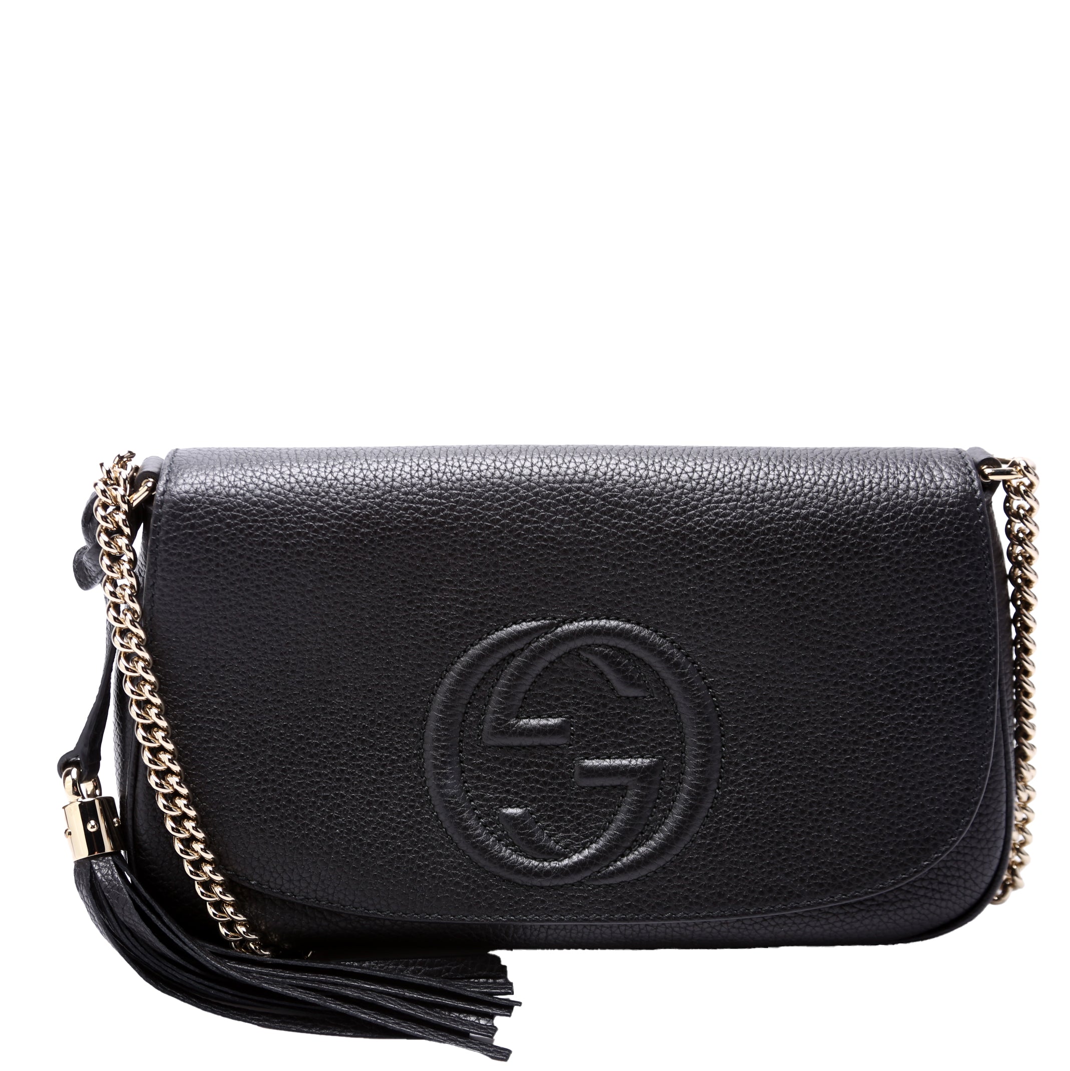 336752 Soho Chain Crossbody Medium Black
