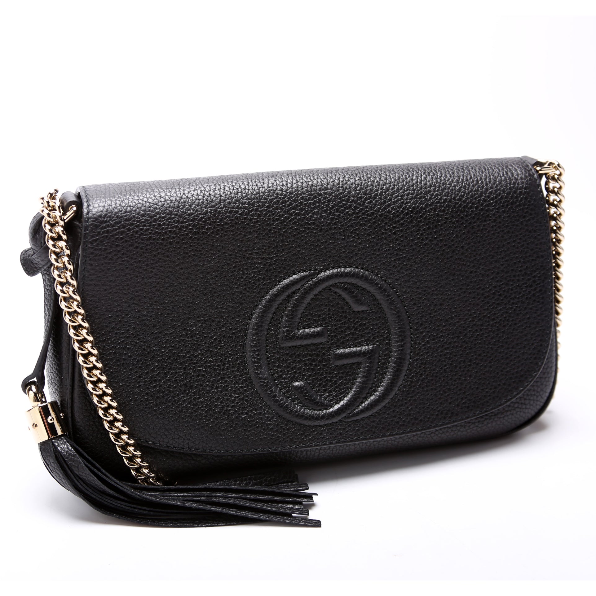 336752 Soho Chain Crossbody Medium Black