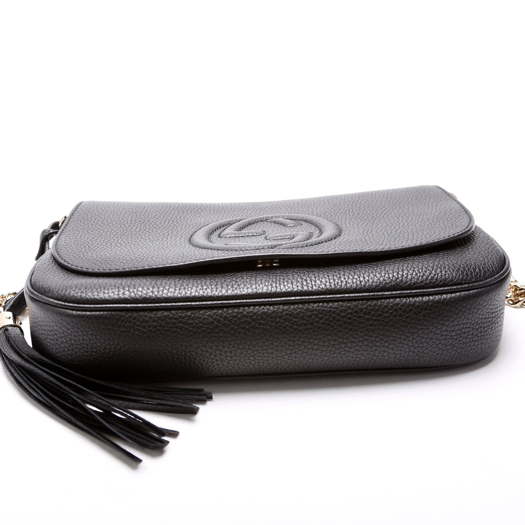 336752 Soho Chain Crossbody Medium Black