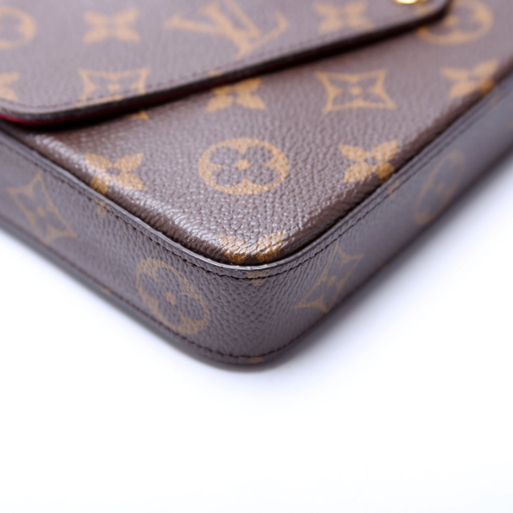 Pochette Felicie Monogram Berry