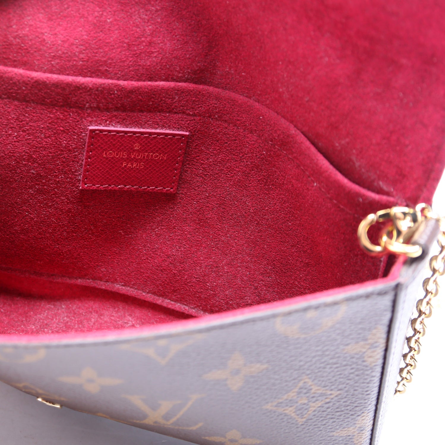 Pochette Felicie Monogram Berry