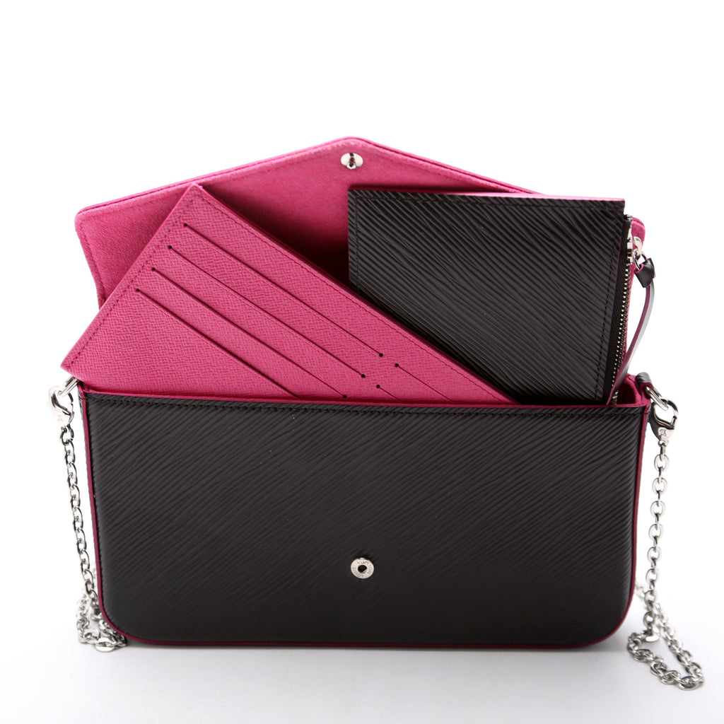 Pochette Felicie Epi Black