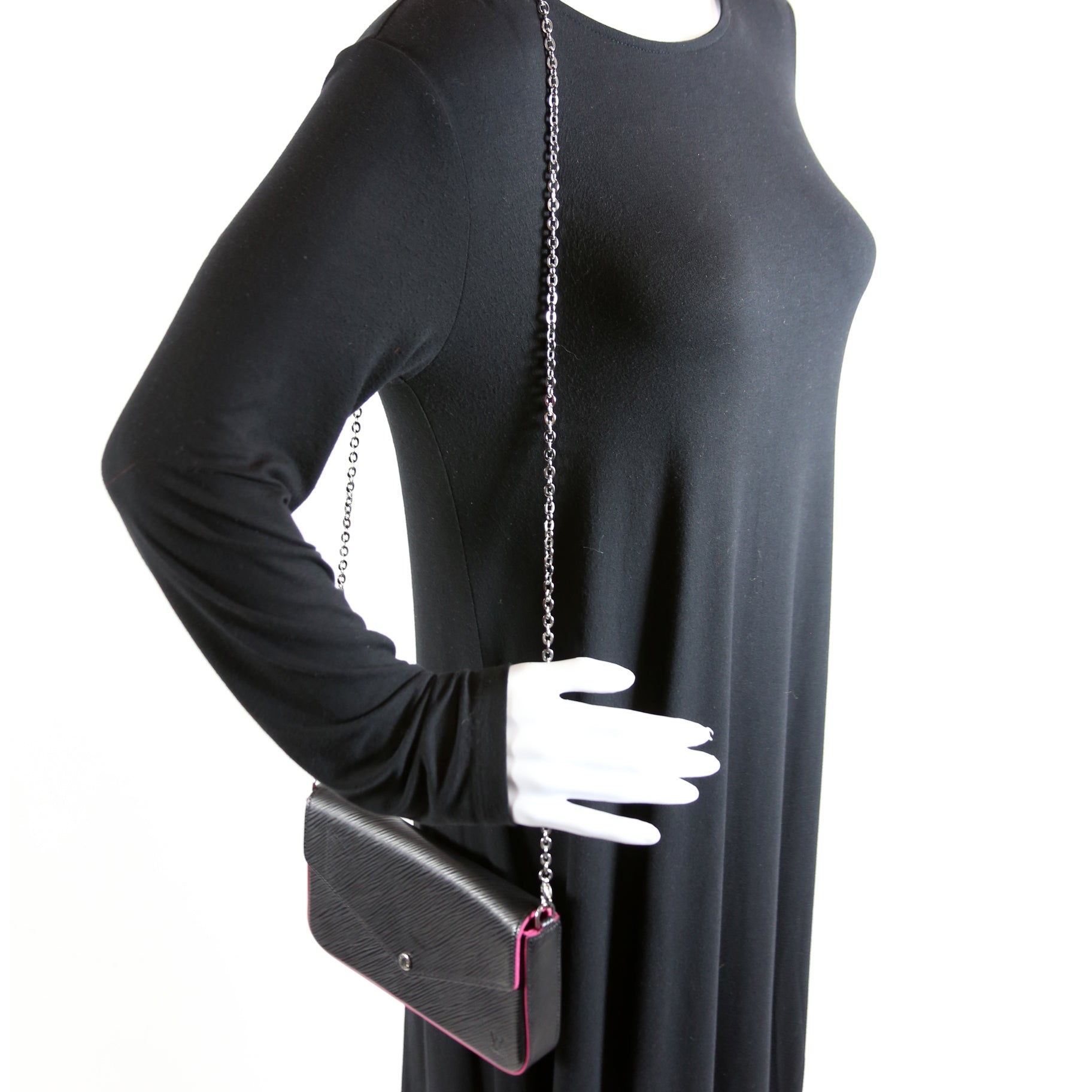 Pochette Felicie Epi Black