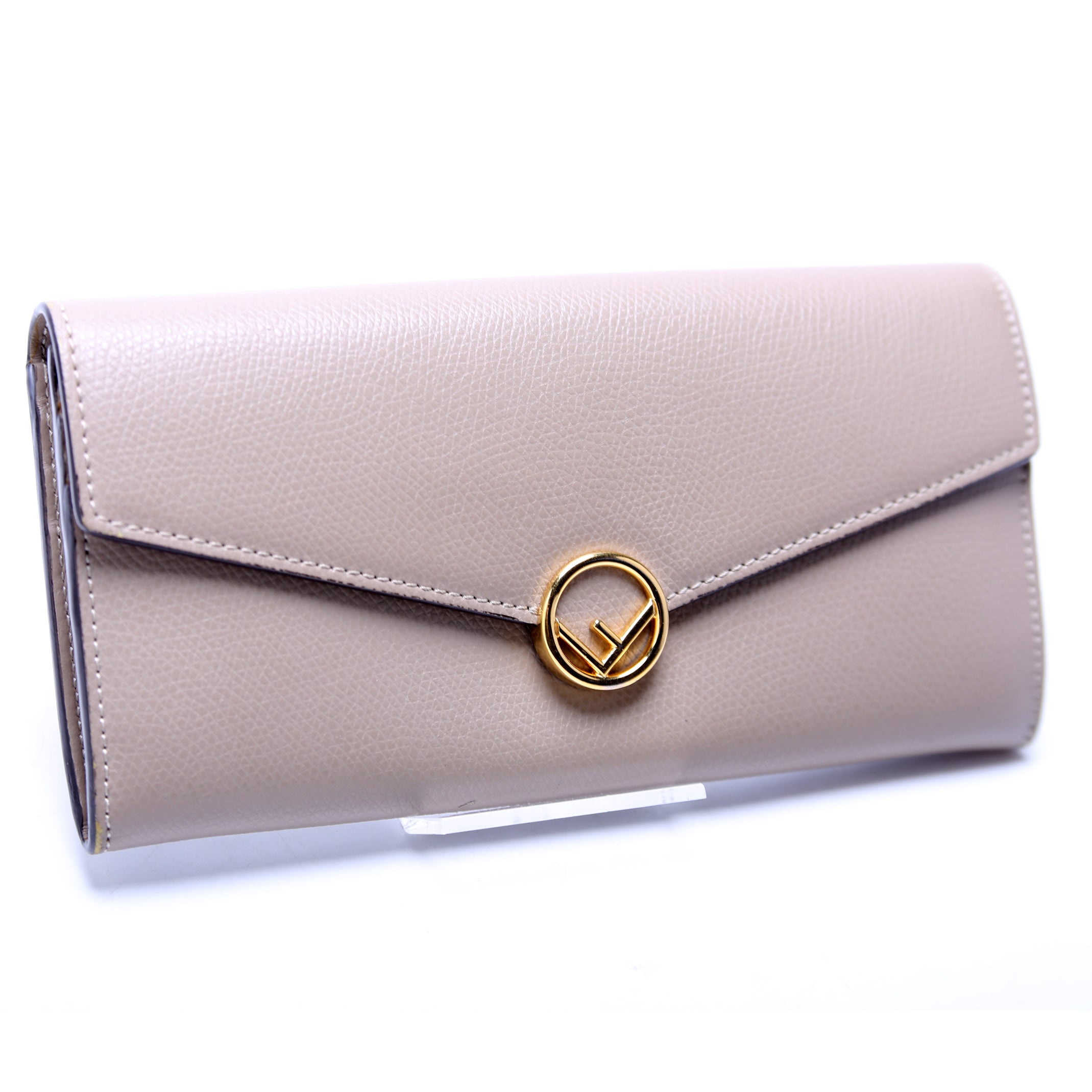Fendi 8M0251 F Is Fendi Flap Wallet Taupe