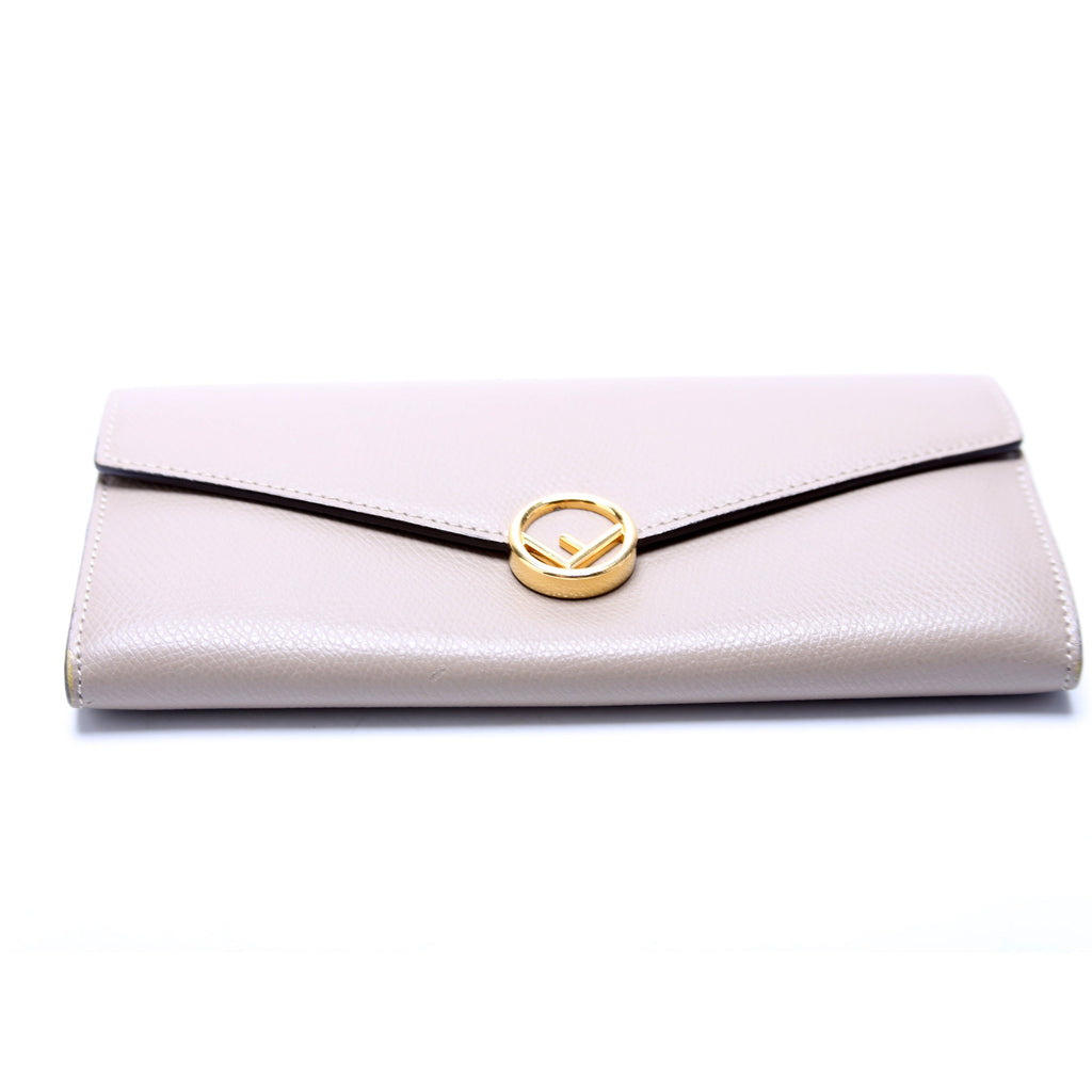 Fendi 8M0251 F Is Fendi Flap Wallet Taupe