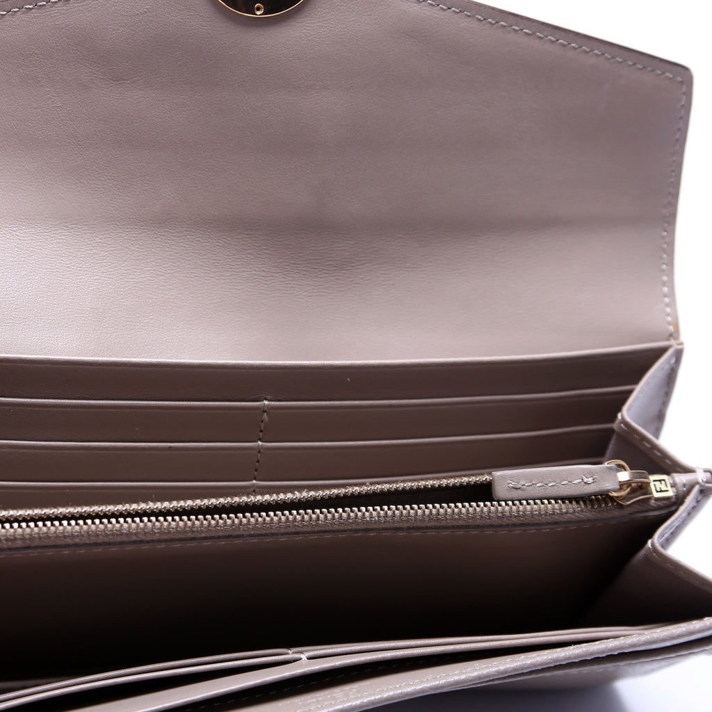 Fendi 8M0251 F Is Fendi Flap Wallet Taupe