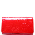 Sarah Chain Wallet Vernis Red