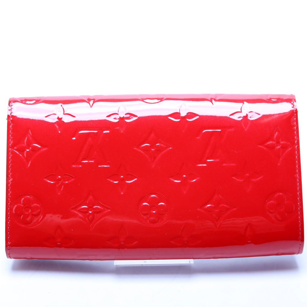 Sarah Chain Wallet Vernis Red