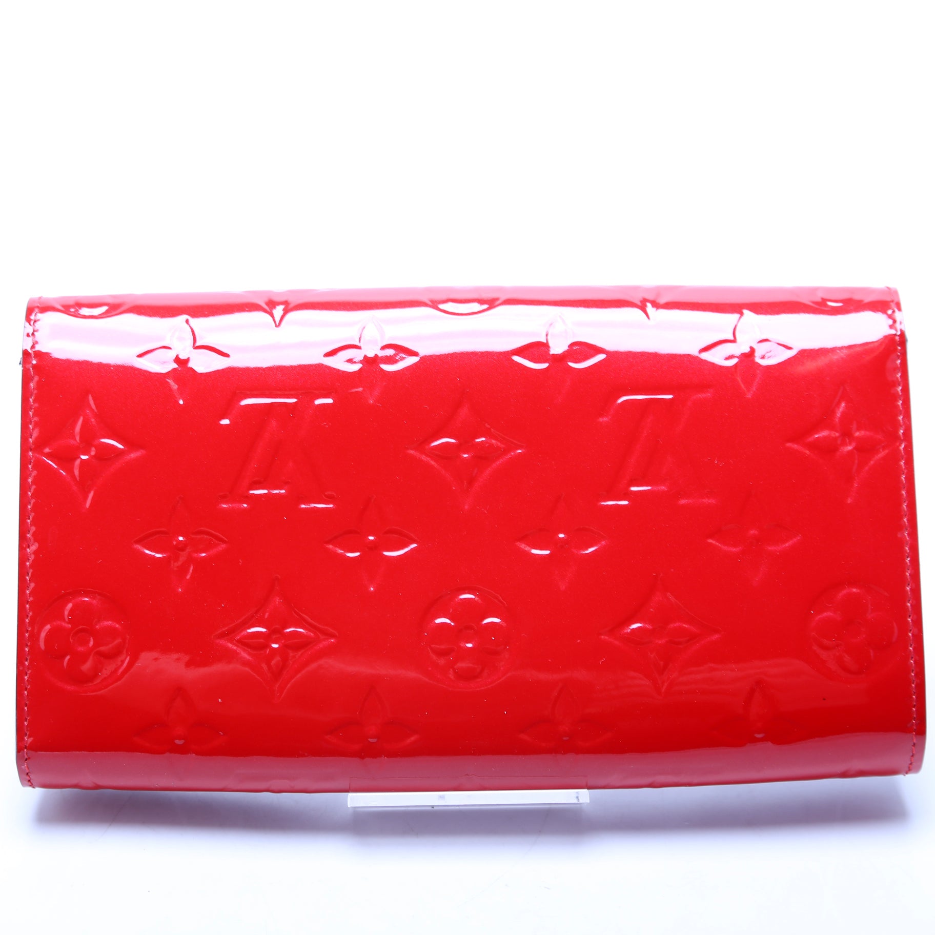 Sarah Chain Wallet Vernis Red