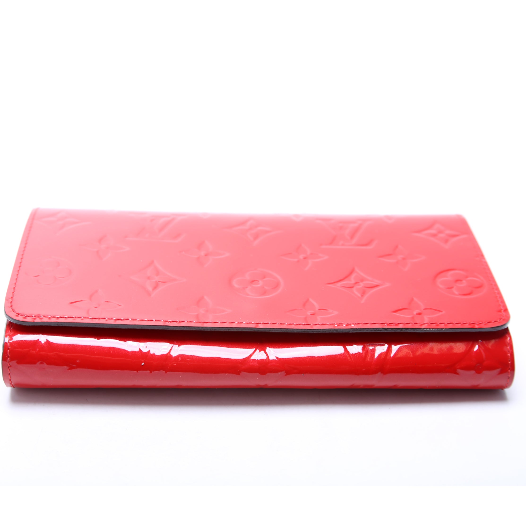 Sarah Chain Wallet Vernis Red