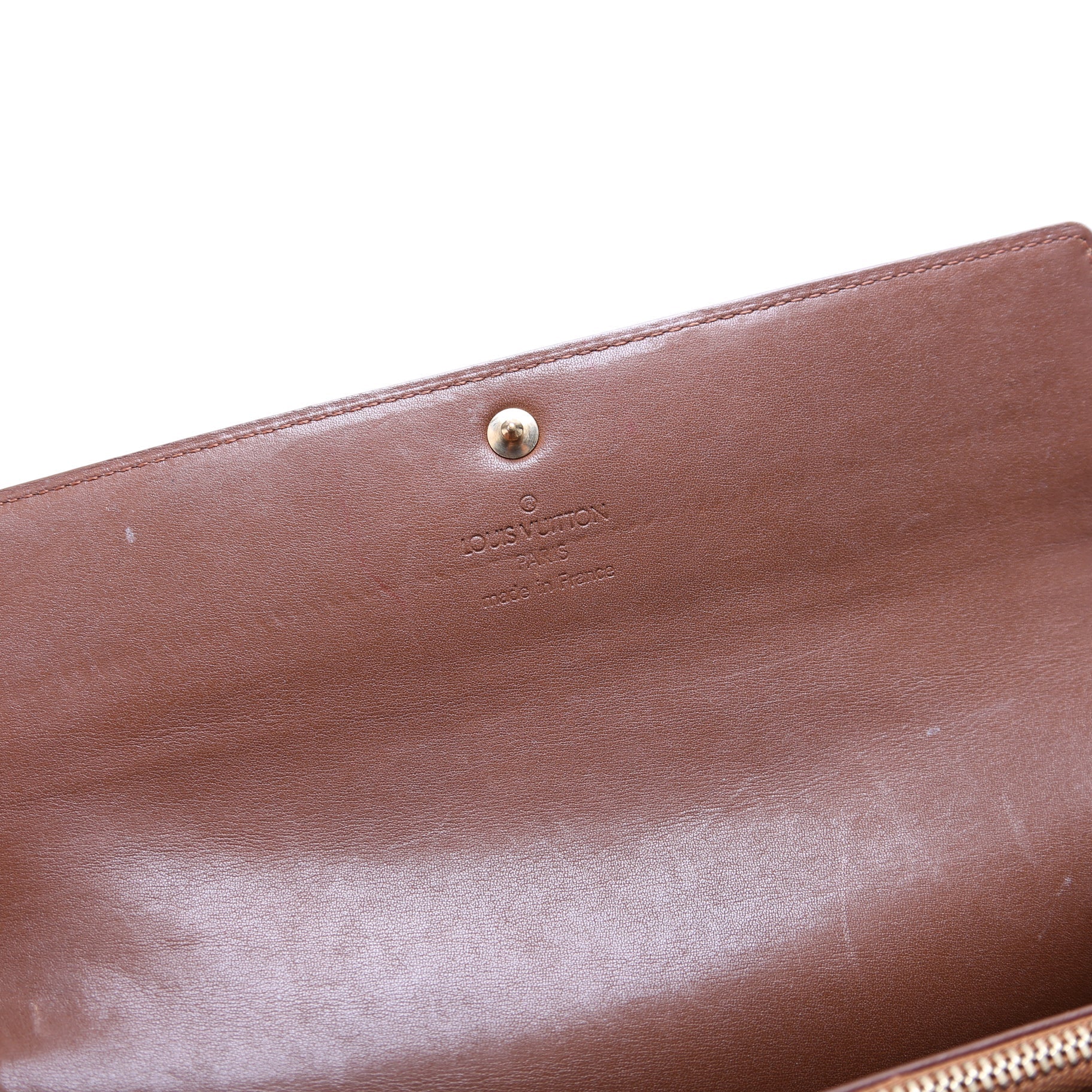 Porte Tresor Sarah Wallet Vernis Bronze