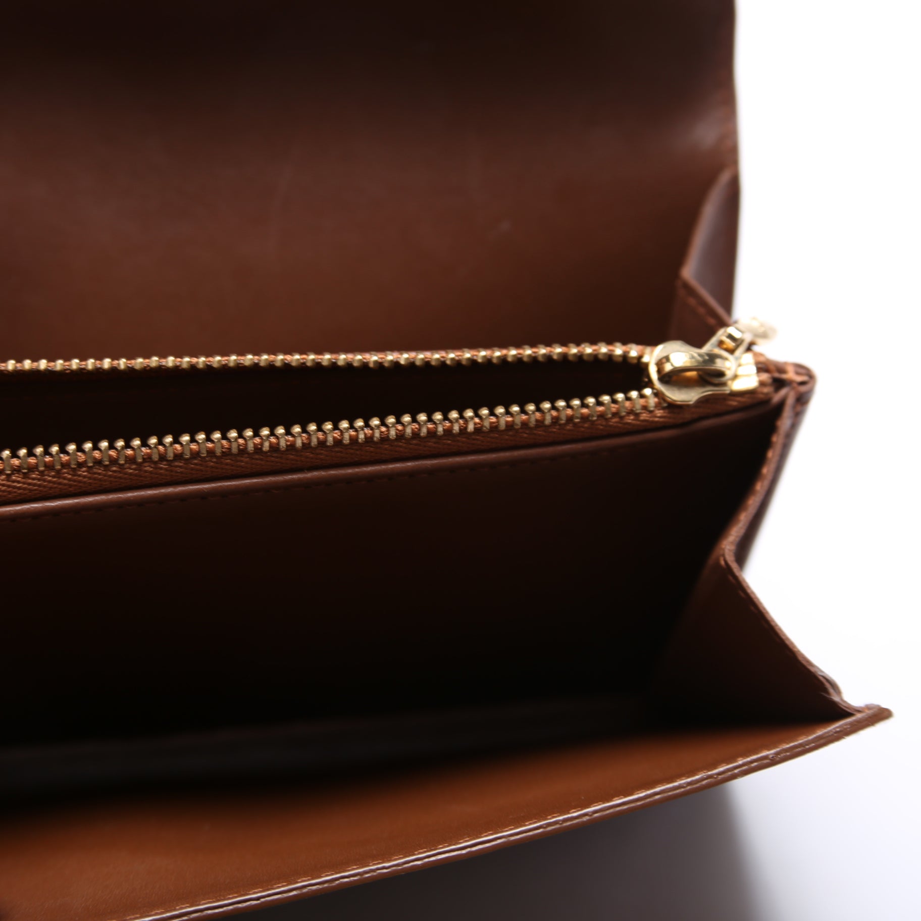 Porte Tresor Sarah Wallet Vernis Bronze