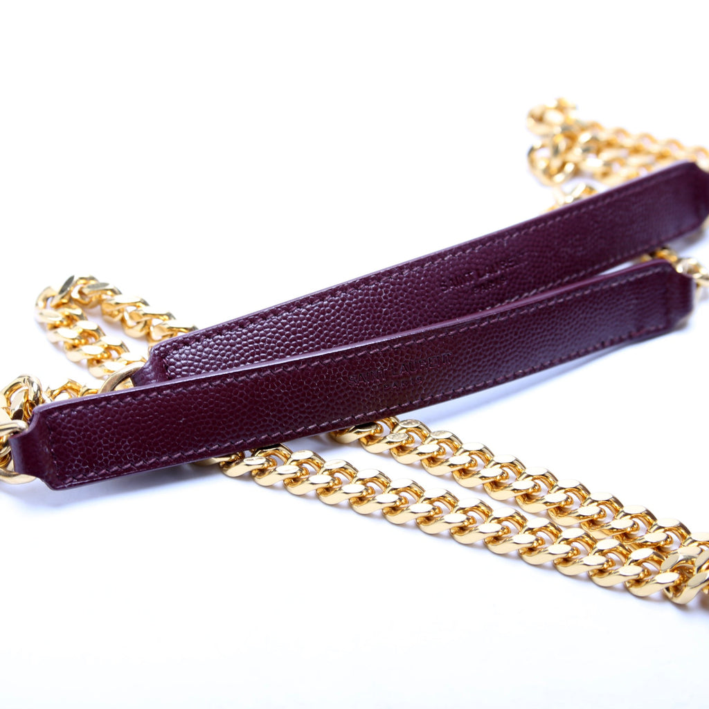 Envelope Medium Grain De Poudre Triquilt Maroon
