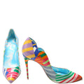 Hot Chick Striped Patent Pumps Size 39