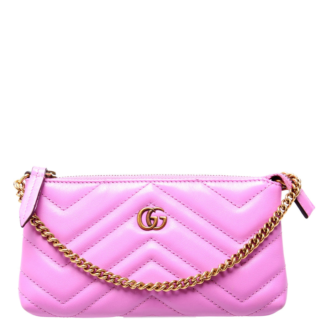 443129 GG Marmont Mini Chain Bag Purple