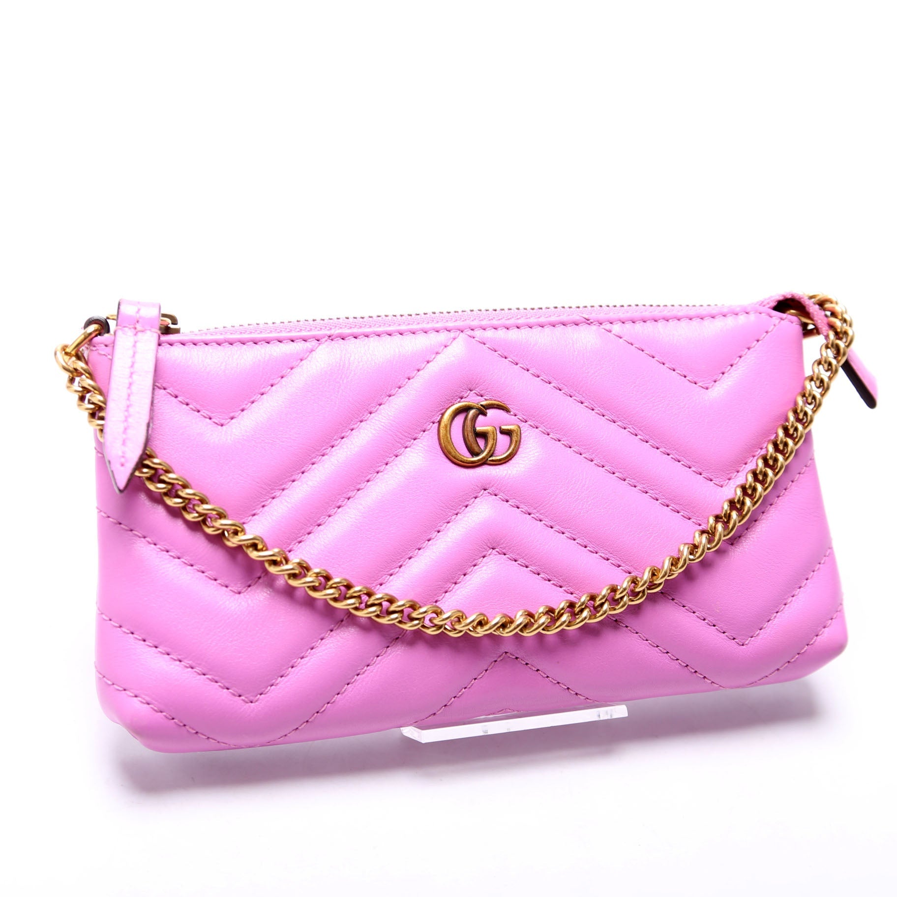 443129 GG Marmont Mini Chain Bag Purple