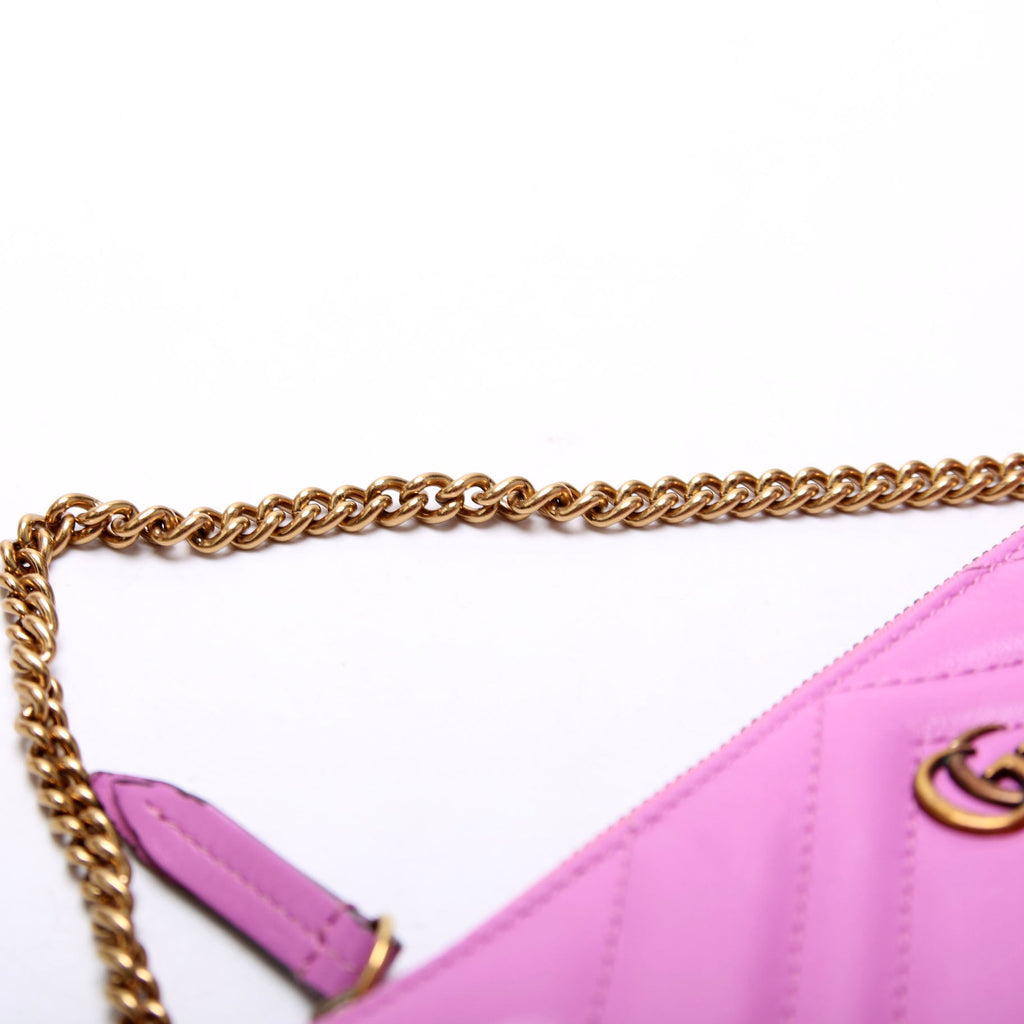 443129 GG Marmont Mini Chain Bag Purple