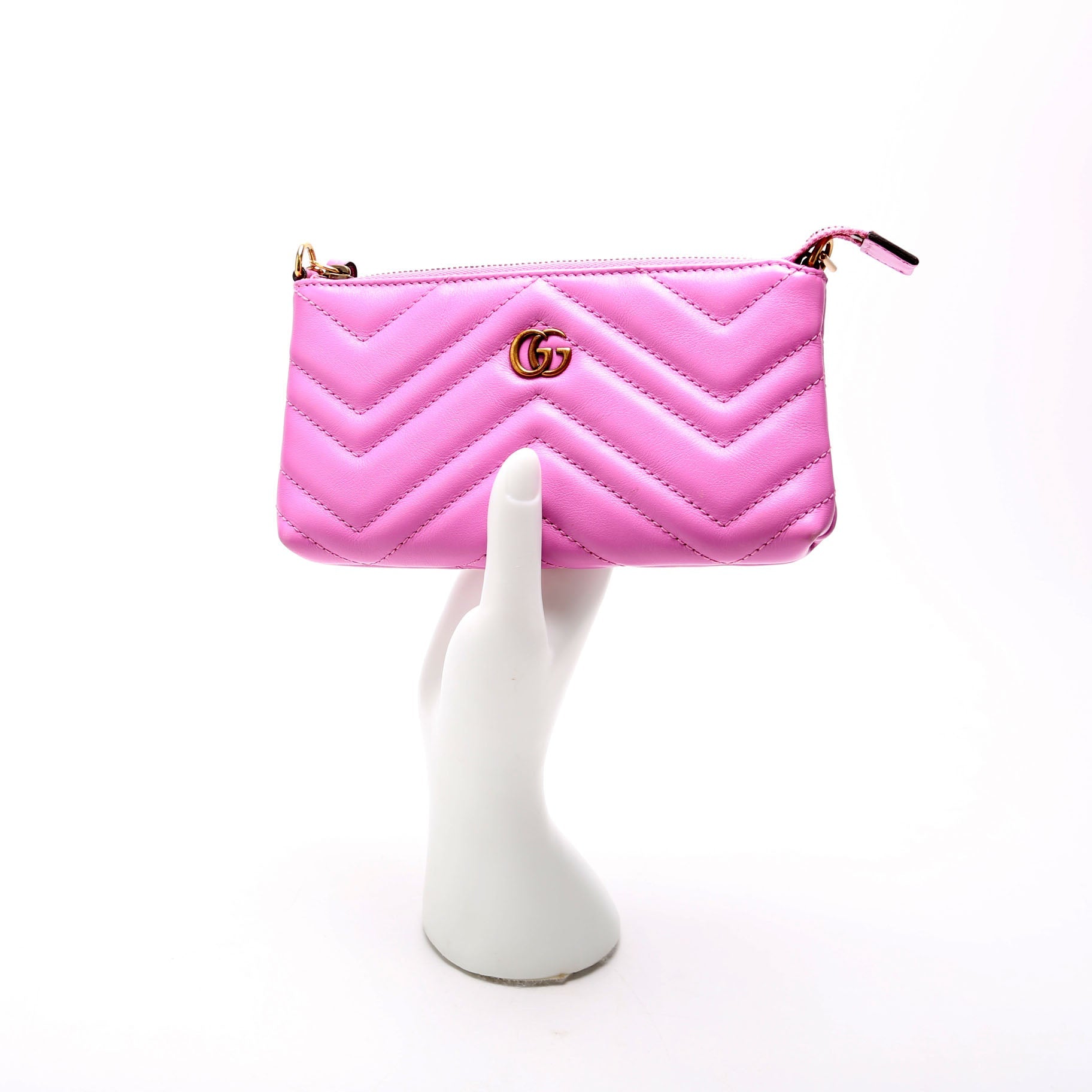 443129 GG Marmont Mini Chain Bag Purple