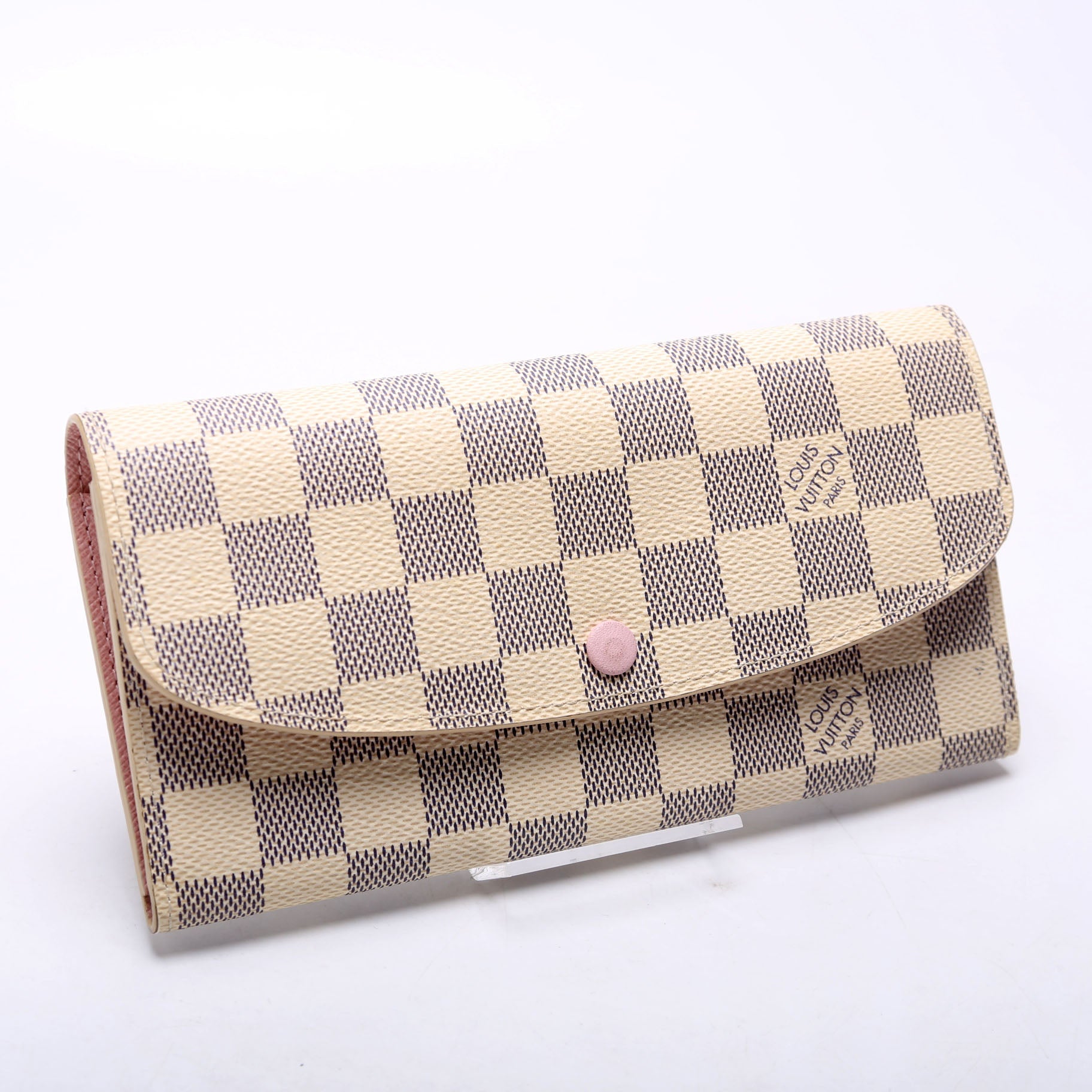 Emilie Wallet Damier Azur Newer Pink