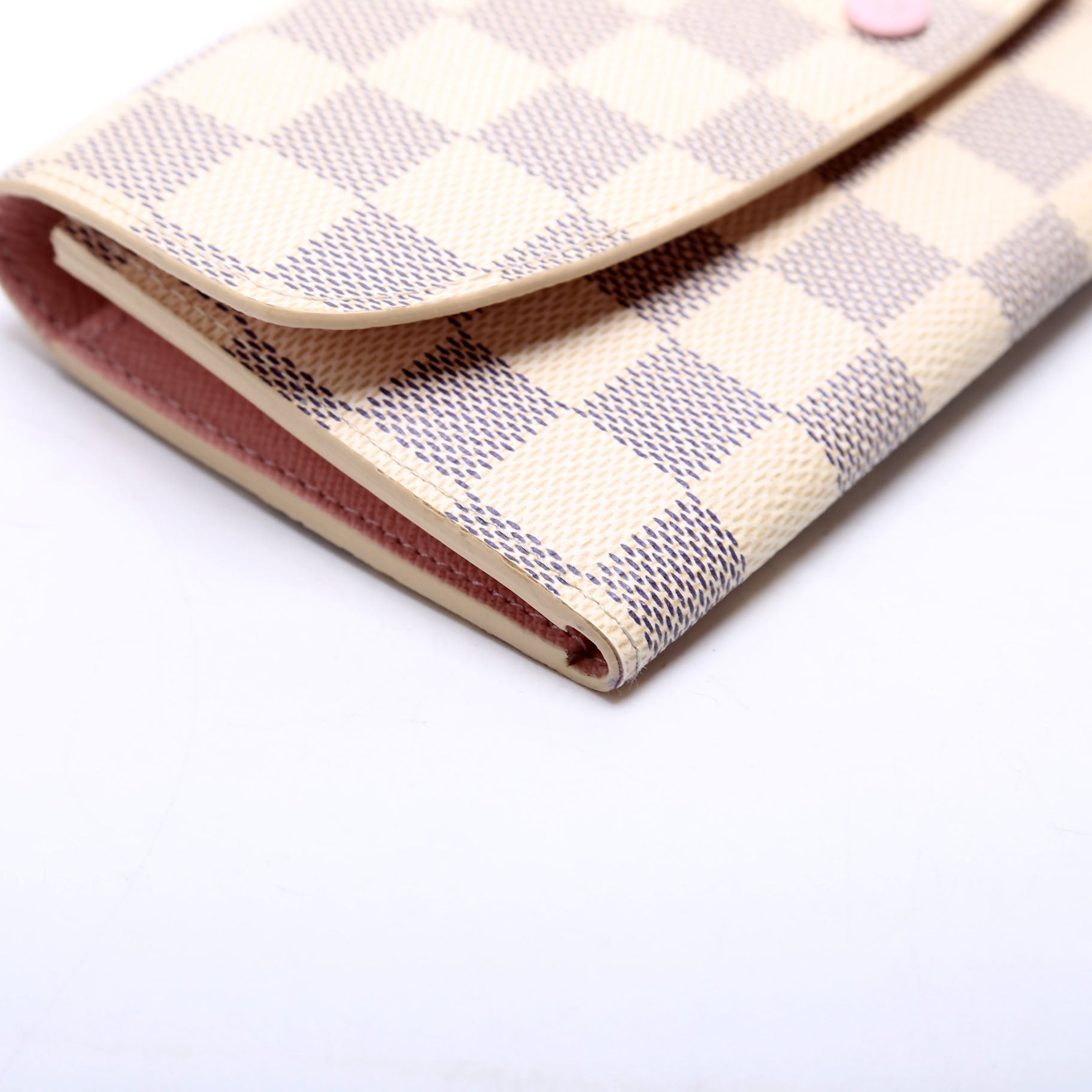 Emilie Wallet Damier Azur Newer Pink