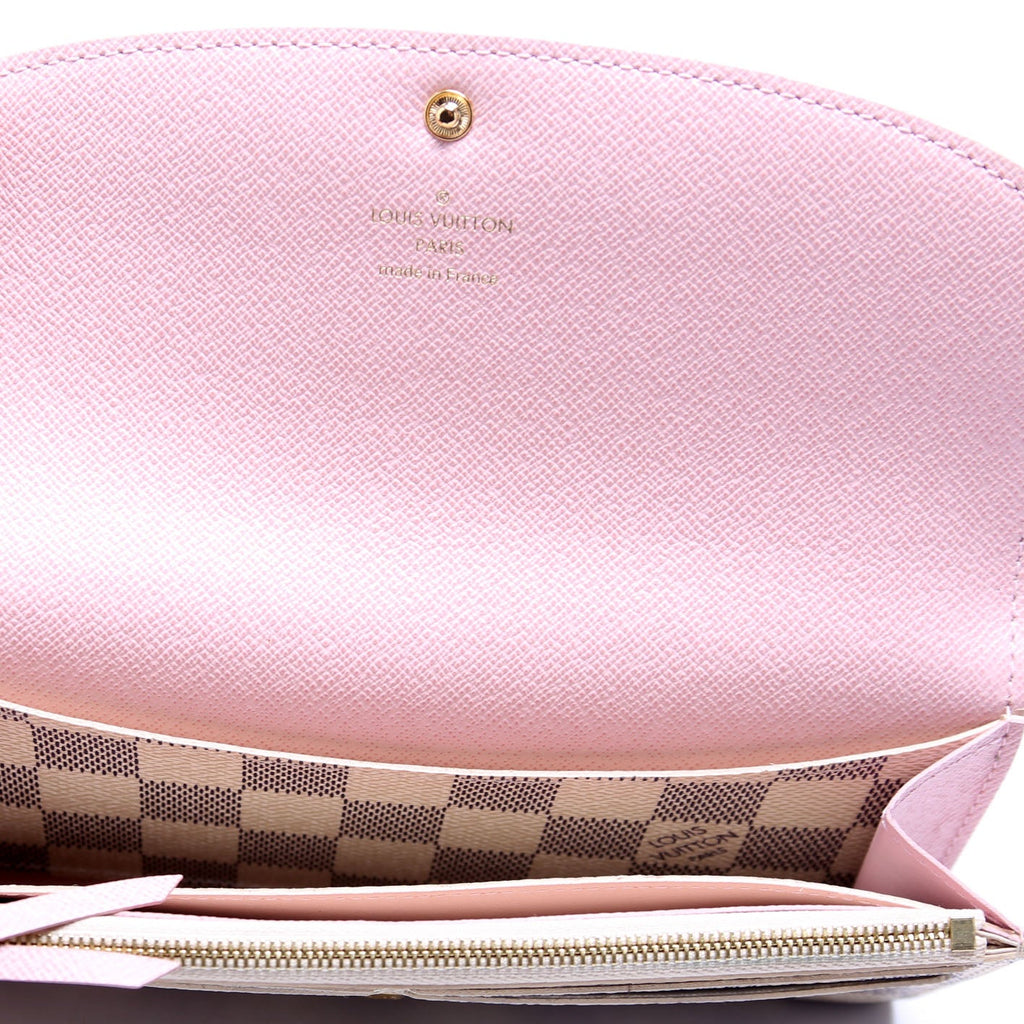 Emilie Wallet Damier Azur Newer Pink