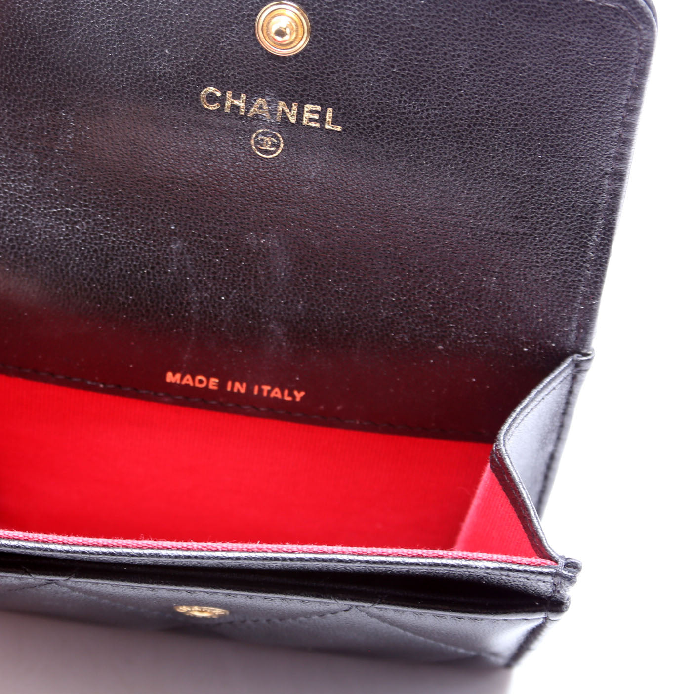 Quilted Lambskin 19 Flap Card Holder